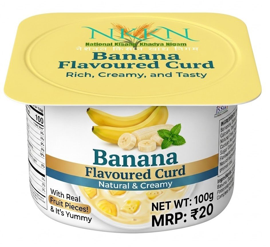 You are currently viewing NKKN Brand Banana Flavored Curd: A Delicious Blend of Taste and Nutrition