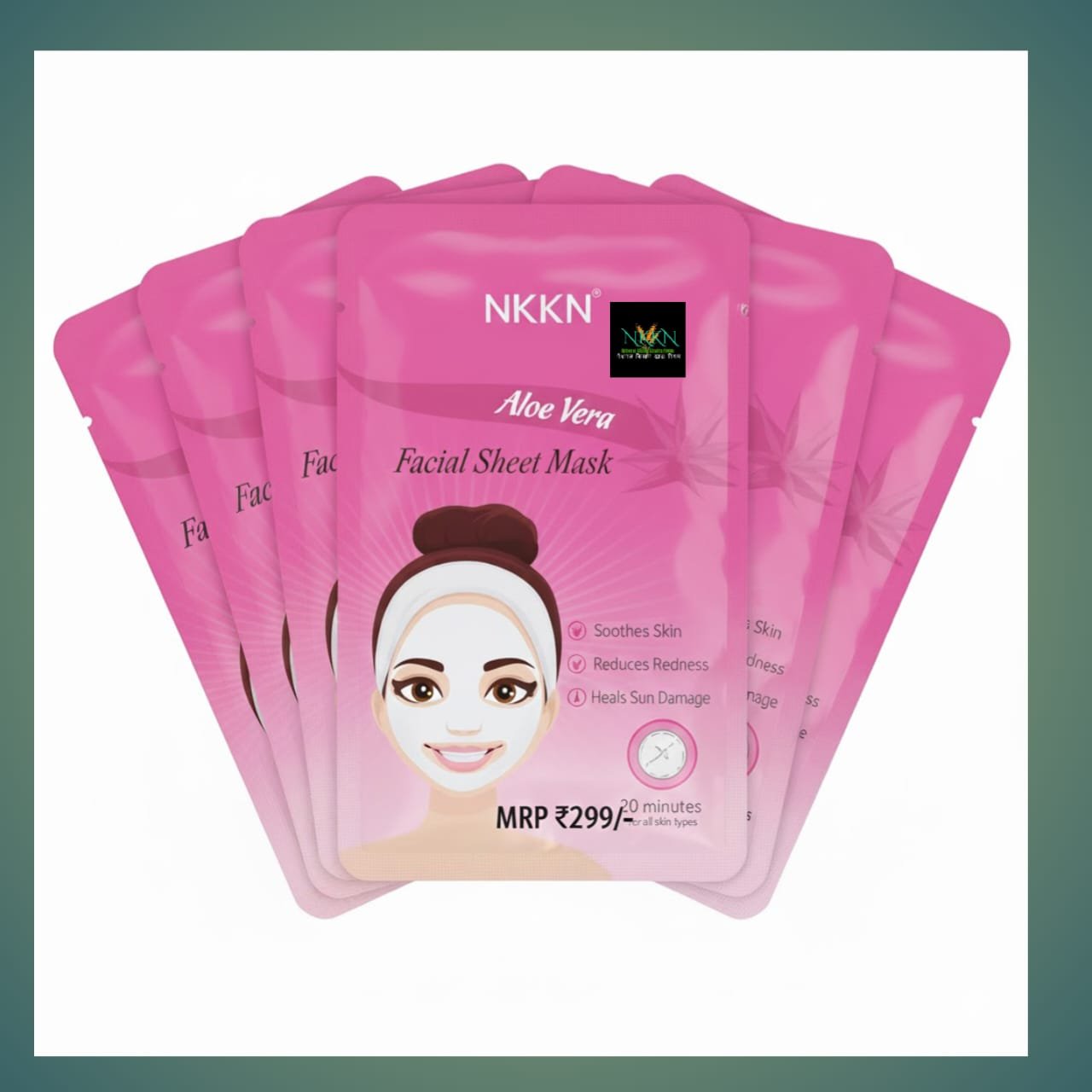 You are currently viewing NKKN Brand Aloe Vera Facial Sheet Mask – Refresh, Hydrate, and Soothe Your Skin Naturally